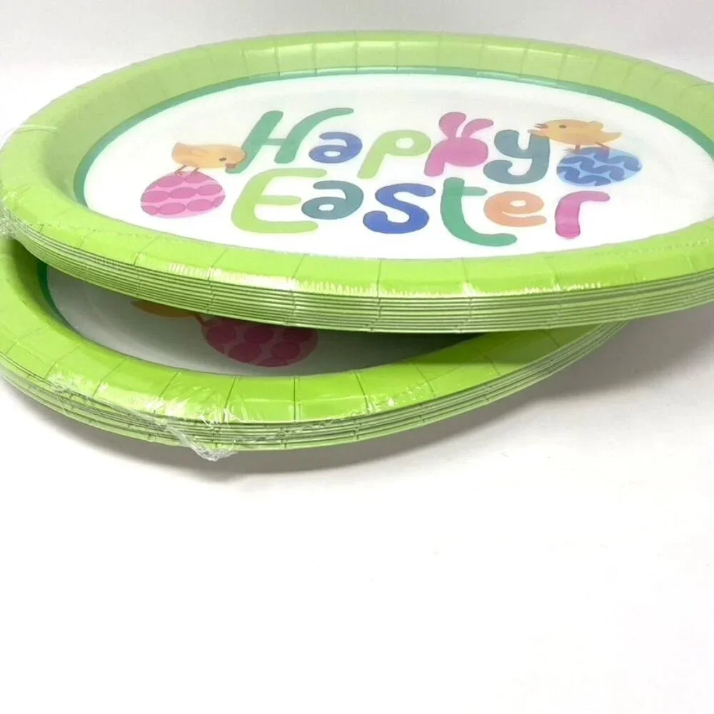 Target 2 Pack Oval Platter Disposable Happy Easter Plates 10